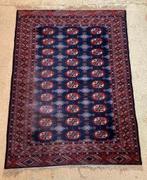 Tapijt versleten handgeknoopt  wollen Afghaanse Bokhara, Huis en Inrichting, Stoffering | Tapijten en Kleden, Gebruikt, Overige kleuren