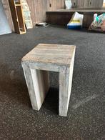 Bijzettafel hout, Ophalen, Minder dan 55 cm, Rond, Zo goed als nieuw