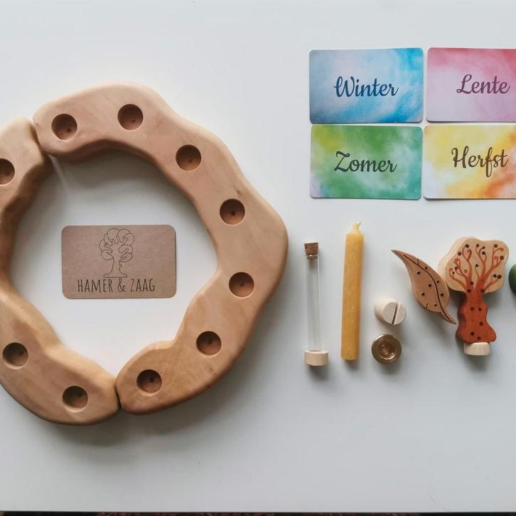 Jaarring starterset, stekerhouder grimms, Kinderen en Baby's, Speelgoed | Educatief en Creatief, Zo goed als nieuw, Ophalen of Verzenden