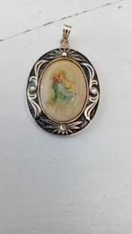 Oud heiligenhanger met de Madonna en kind., Overige materialen, Gebruikt, Verzenden, Overige kleuren