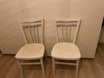 Witte houten stoelen, Huis en Inrichting, Stoelen, Ophalen, Gebruikt, Wit, Hout