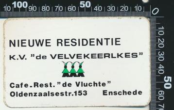 Sticker: KV De Velvekkerlkes - Cafe Restaurant De Vluchte -  beschikbaar voor biedingen
