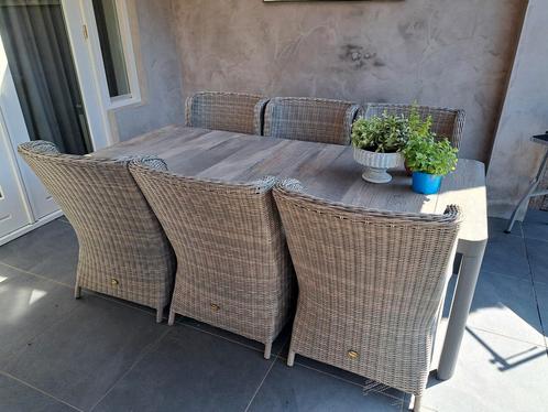 Tuinset ; 6 delig, Tuin en Terras, Tuinsets en Loungesets, Zo goed als nieuw, Ophalen