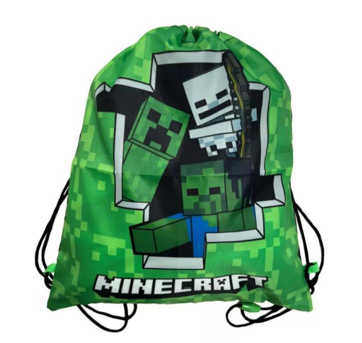 Minecraft Gymtas / Zwemtas / Sportas / Rugtas - Creeper, Sieraden, Tassen en Uiterlijk, Tassen | Rugtassen, Nieuw, Overige merken