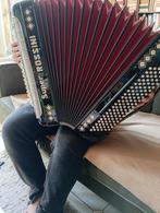Super Rossini knopaccordeon, Muziek en Instrumenten, Accordeons, Gebruikt, Knopaccordeon, 120-bas, Met riemen