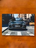 Folder Audi A7 2018, Audi, Ophalen of Verzenden, Zo goed als nieuw