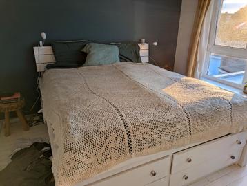 Vintage Gehaakte Sprei - Bohemian Stijl beschikbaar voor biedingen