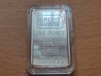 Credit Suisse: 1 oz Vintage Silver Bar. Zilverbaar. Zilver., Ophalen of Verzenden, Zilver