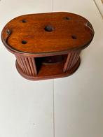Ovale houten voetstoof met hengsel, Antiek en Kunst, Ophalen of Verzenden
