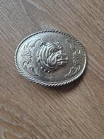 Western country cowboy buckle afbeelding bulldog, Ophalen of Verzenden