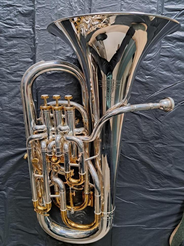 EUPHONIUM, als nieuw en gecompenseerd, Muziek en Instrumenten, Blaasinstrumenten | Overige, Zo goed als nieuw, Koperblazer, Met koffer of draagtas