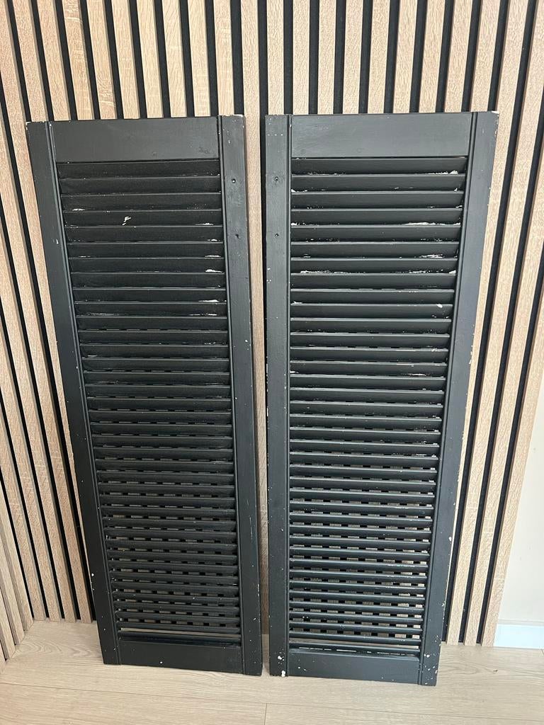 Zwarte houten luiken, Ophalen, Gebruikt