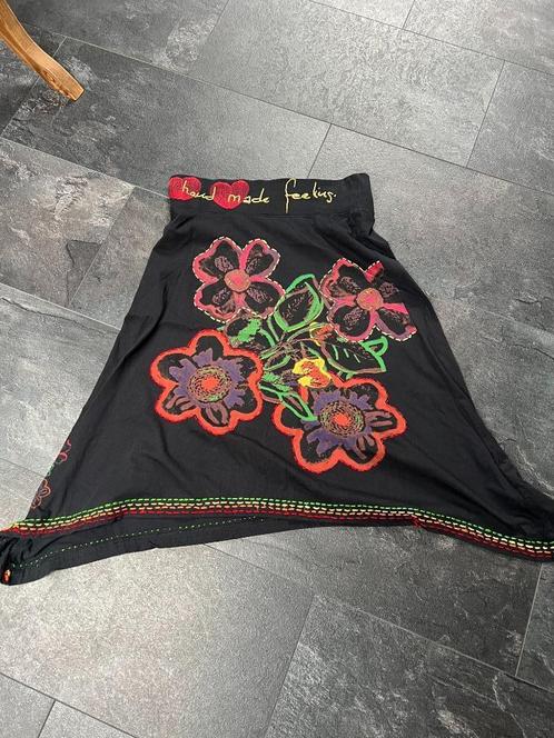 Mooie zwarte dames rok van DESIGUAL maat L, Kleding | Dames, Rokken, Zo goed als nieuw, Maat 42/44 (L), Zwart, Boven de knie, Ophalen of Verzenden