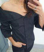 Zara zwarte offshoulder top blouse maat XS, Verzenden, Zo goed als nieuw, Maat 34 (XS) of kleiner, Zara