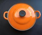Le Creuset : ronde kookpot in gietijzer met deksel in metaal, Kookpan of Snelkookpan, Gebruikt, Gietijzer, Ophalen of Verzenden