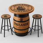 PAULANER wijnvat statafel/bartafel met massief eiken blad, Ophalen of Verzenden, Nieuw, Overige typen, Overige merken