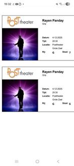 2 kaartjes Rayen Panday Grip Posttheater Arnhem, Tickets en Kaartjes, Twee personen