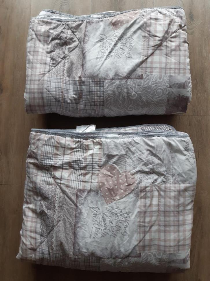 2 Dekbedden 140 x 200 Zelesta, Huis en Inrichting, Slaapkamer | Beddengoed, Gebruikt, Deken of Dekbed, Eenpersoons, Wit, Ophalen