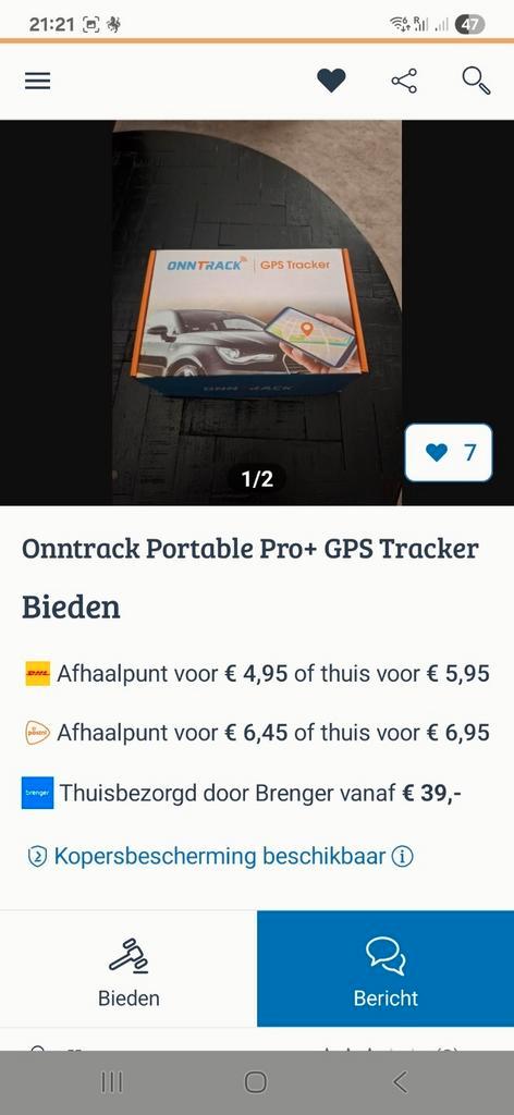Onntrack Portable pro+ GPS tracker (oplichting), Auto diversen, Anti-diefstal, Ophalen of Verzenden