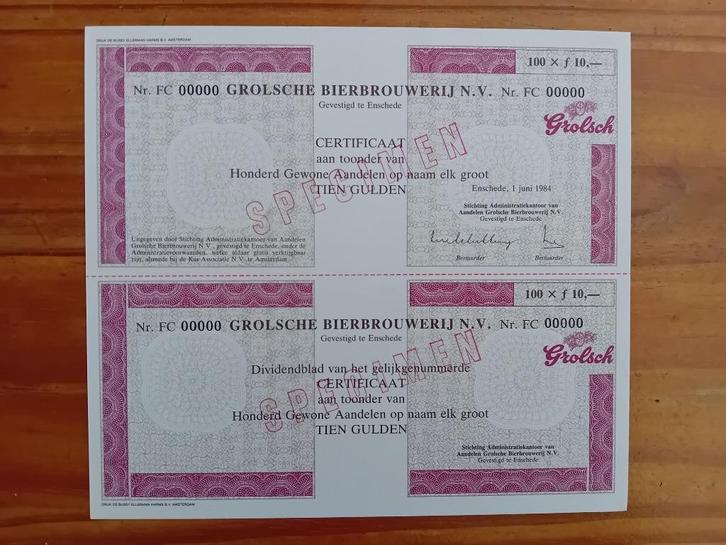 Grolsche Bierbrouwerij - Enschede - Grolsch, Verzamelen, Biermerken, Nieuw, Overige typen, Grolsch, Ophalen of Verzenden
