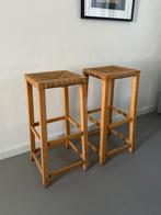 Vintage barkrukken, Ophalen, Gebruikt, Met voetsteun, Hout