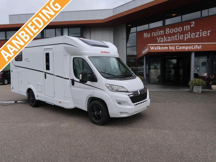 Dethleffs Just Camp T 6812 EB 165 pk MET HEFBED, Caravans en Kamperen, Campers, tot en met 5, Half-integraal, Dethleffs, Overige merken