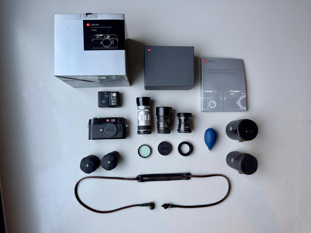 Leica M9 + 50mm f2 en 90mm f2 + accessories en doos., Ophalen, Gebruikt, Overige Merken, Geen optische zoom