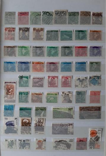 2 Kaarten Oude Klassieke Postzegels India No. 3 Gestempeld beschikbaar voor biedingen