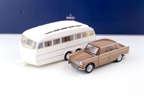 Peugeot 404 1965 Bruin Caravan Schaal 1:18 Norev Ref. 184837, Hobby en Vrije tijd, Modelauto's | 1:18, Nieuw, Auto, Norev, Ophalen of Verzenden