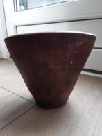 O15 Bruine bloempot, Tuin en Terras, Bloempotten, Gebruikt, Binnen, Ophalen of Verzenden, Overige vormen