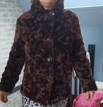 Warme faux fur jas - maat 38/40 bruin, Maat 38/40 (M), Bruin, Center coat, Ophalen of Verzenden