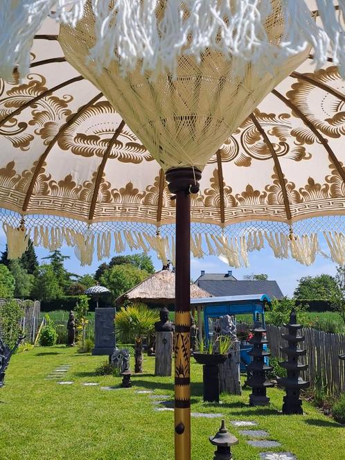Ibiza parasol - Bali parasol, Tuin en Terras, Parasols, Nieuw, Stokparasol, 1 tot 2 meter, Ophalen of Verzenden