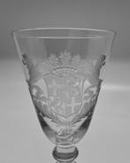 c1730 Wijnglas Wapen van Utrecht, Newcastle Light Baluster, Ophalen of Verzenden