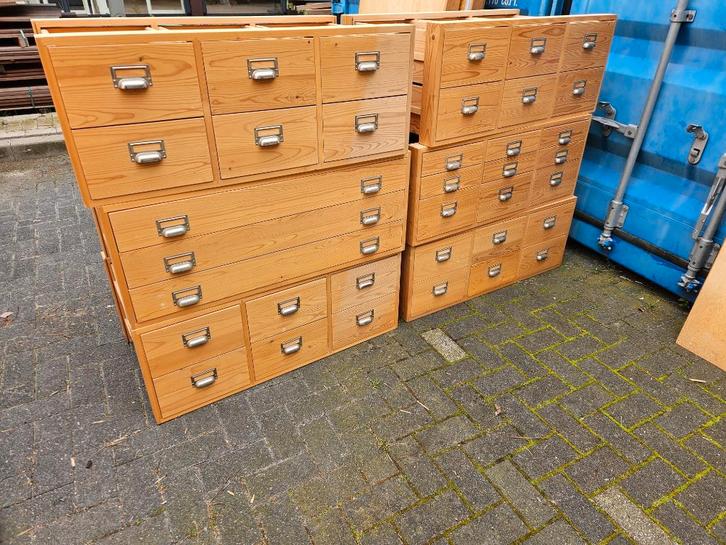 Lundia ladenblokken losse laden op rail diverse maten cd lp, Huis en Inrichting, Kasten | Ladekasten, Gebruikt, Minder dan 100 cm