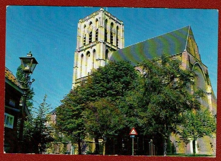 Brielle - Catharijnekerk (de Brielse Dom) - 1980 (pst.R'dam), Verzamelen, Ansichtkaarten | Nederland, Gelopen, Zuid-Holland, 1980 tot heden