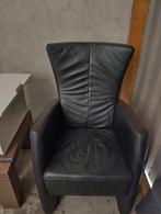 Nette zwart leren stoel fauteuil, Huis en Inrichting, Ophalen