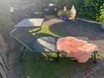 Zonnebed, ligbed, loungebed, zonnedak, Tuin en Terras, Tuinsets en Loungesets, Ophalen, Zo goed als nieuw, Aluminium