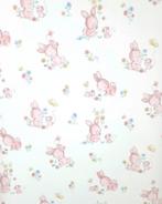 12813 Retro kinderbehang behang wallpaper swiet konijnen, Huis en Inrichting, Stoffering | Behang, Verzenden