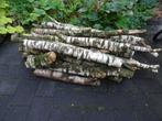 Stapel berkenhout haardhout kachelhout, Tuin en Terras, Haardhout, Minder dan 3 m³, Ophalen, Berkenhout, Stammen