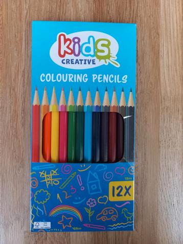 Kleurpotloden - Kids Creative - 12 stuks beschikbaar voor biedingen