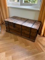 Mooie antieke houten kist wijnkist vintage, Ophalen, Minder dan 50 cm