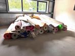 Partij Vloerbedekking / Lopers op Rol - Diverse Kleuren, Gebruikt, 75 m² of meer, Wit, Ophalen of Verzenden