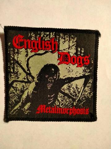 English Dogs metalmorphosis vintage muziek patch embleem  beschikbaar voor biedingen