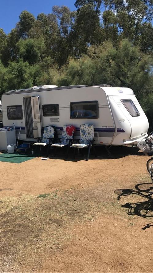 HOBBY 540 UL 2007 (spanje), Caravans en Kamperen, Caravans, Particulier, tot en met 4, 1250 - 1500 kg, Rondzit, Hobby, 2 aparte bedden