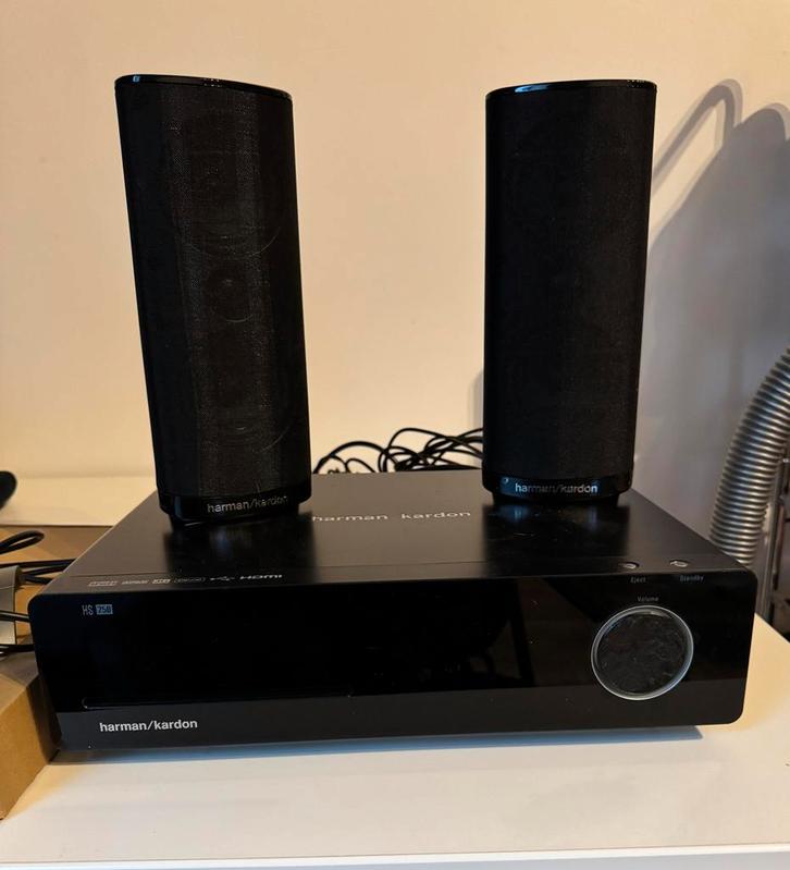 Harman Kardon muziek/dvd speler met speakers, Audio, Tv en Foto, Home Cinema-sets, Gebruikt, Dvd-speler, 2.1-systeem, 70 watt of meer
