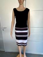 i507 Karen Millen: maat 2=36=S jurk jurkje zwart/grijs/wit, Karen Millen, Zwart, Ophalen of Verzenden, Zo goed als nieuw