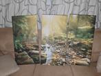 Canvas drieluik totale afmeting 120 x 80, Huis en Inrichting, Woonaccessoires | Schilderijen, Tekeningen en Foto's, Ophalen, Oorspronkelijke maker