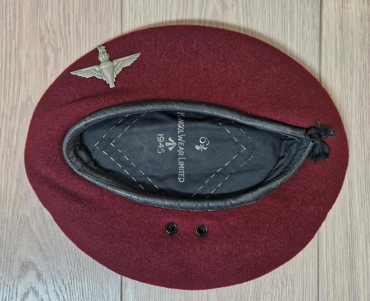 ORIGINEEL: Britse KANGOL baret, Airborne, Parachute Regiment, Verzamelen, Militaria | Tweede Wereldoorlog, Helm of Baret, Engeland