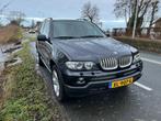BMW X5 4.4 I AUT 2003 Zwart, Auto's, Automaat, 2095 kg, 320 pk, Zwart
