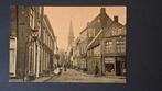 Dokkum Friesland Volk in de Dorpskern 1905 TULPKAART, Verzamelen, Ansichtkaarten | Nederland, Ophalen of Verzenden, Voor 1920